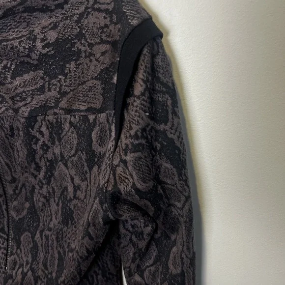Joseph Ribkoff  Dress Snake Skin Print Black Brown Long Sleeve Size 8‎ Y2K Soft - Picture 8 of 9